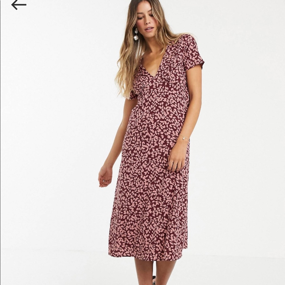 ASOS floral midi dress